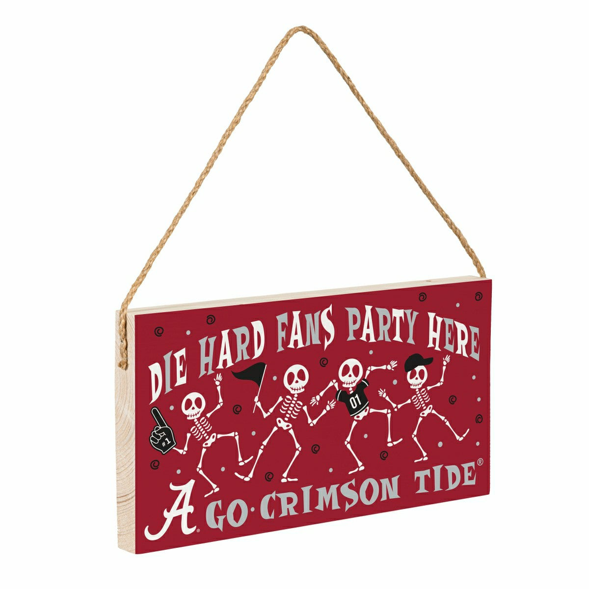 University of Alabama Halloween Wood Wall Sign, 6x11 - Collegiate Home