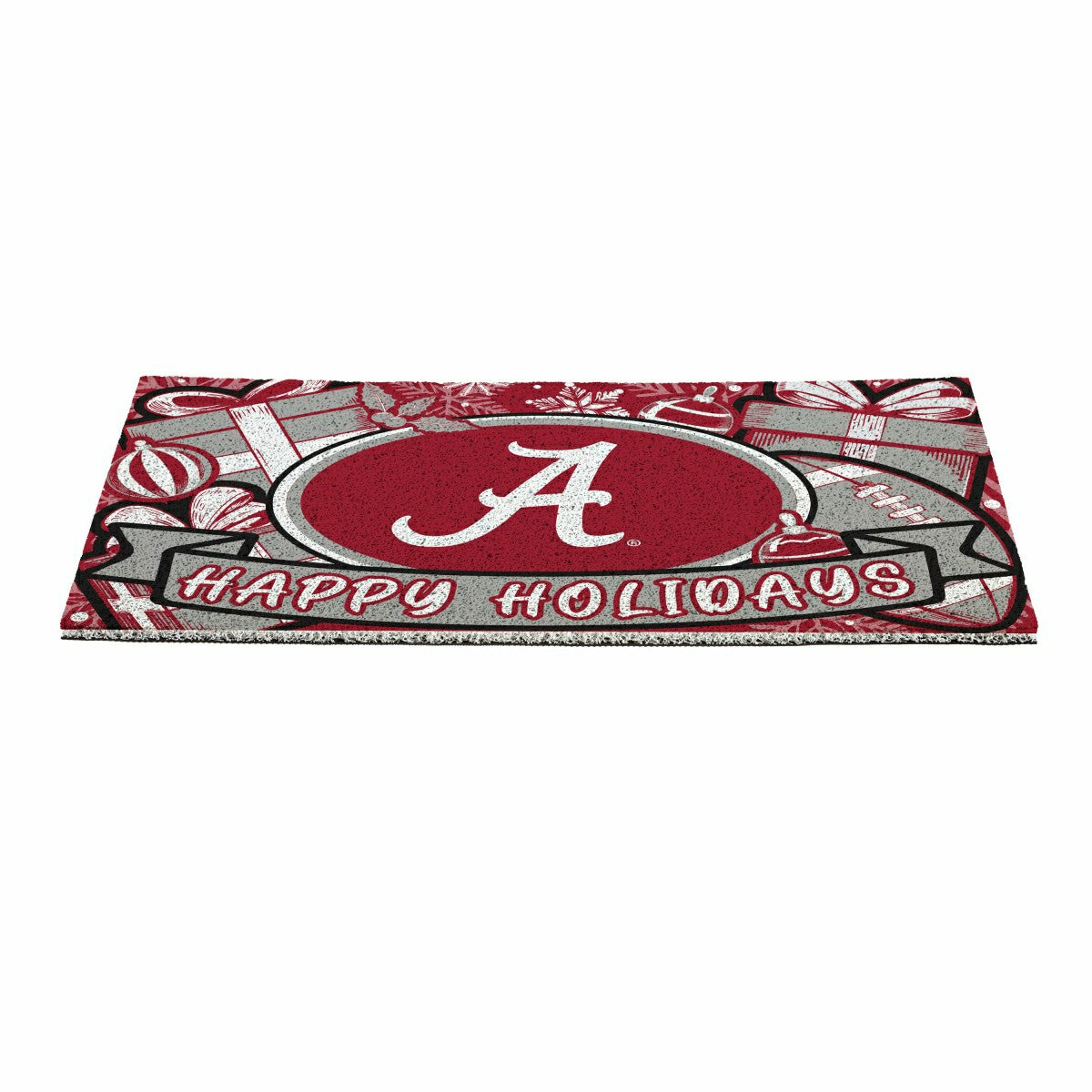 University of Alabama Holiday PVC Mat, 28"x16" - Collegiate