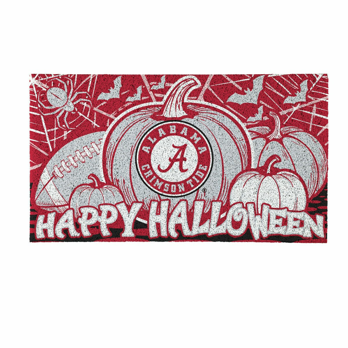 University of Alabama Halloween PVC Mat, 28"x16" - Collegiate