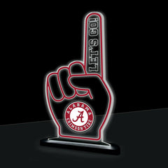 University of Alabama College Foam Finger Desklite LED Decor - Collegiate Home
