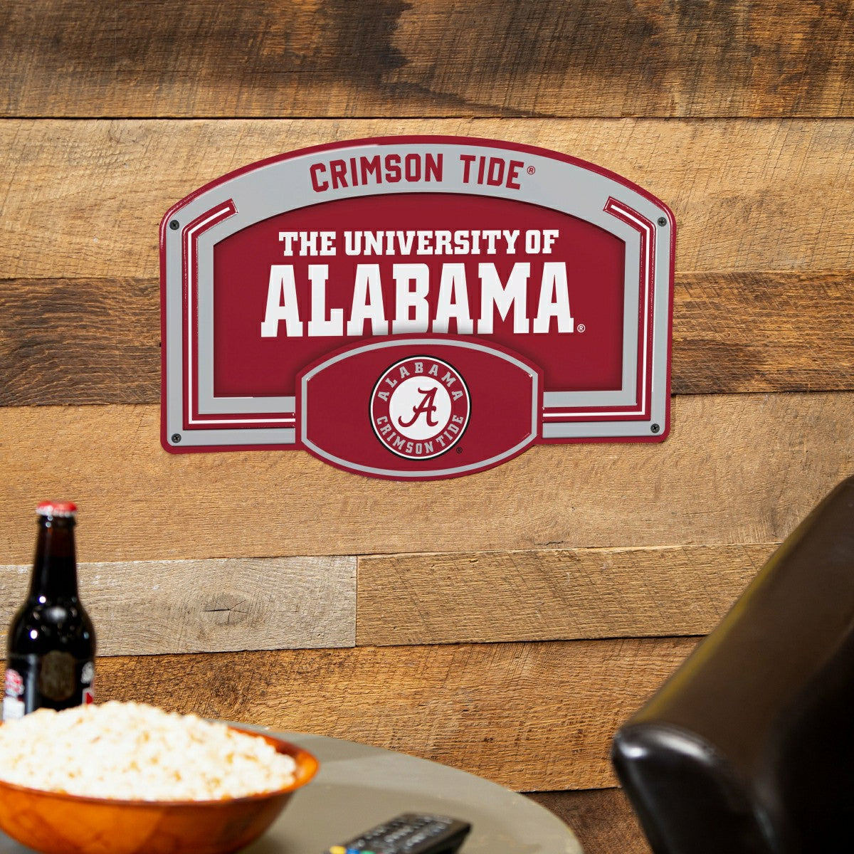 University of Alabama USA Embossed Steel Wall Sign, 11" x 17" - Collegiate Home