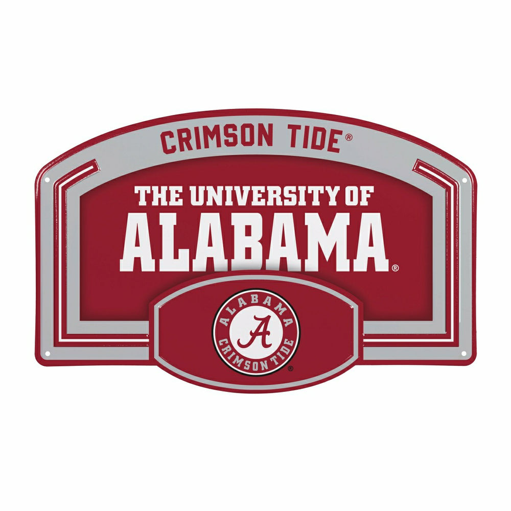 University of Alabama USA Embossed Steel Wall Sign, 11" x 17" - Collegiate Home