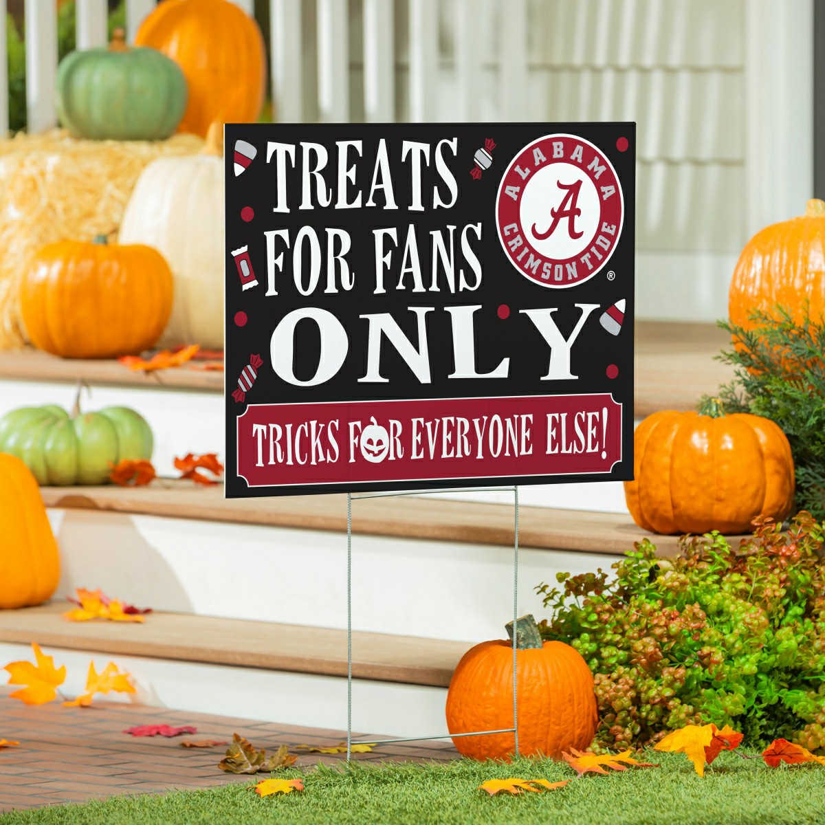 University of Alabama Yard Sign, Halloween Treats for Fans - Collegiate Home