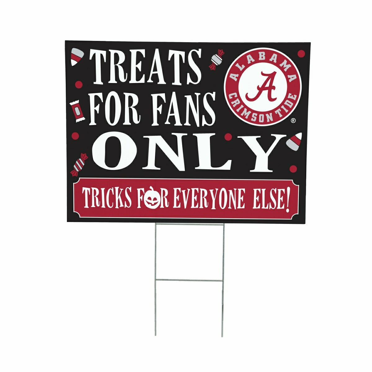 University of Alabama Yard Sign, Halloween Treats for Fans - Collegiate Home