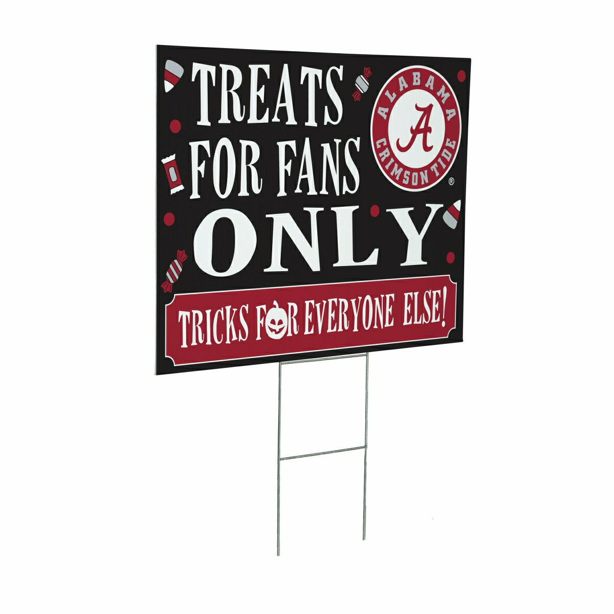 University of Alabama Yard Sign, Halloween Treats for Fans - Collegiate Home