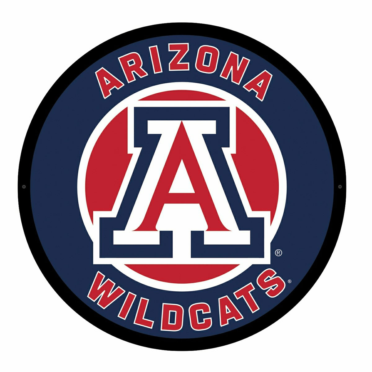 LED Wall Decor, Round, University of Arizona - Collegiate Home
