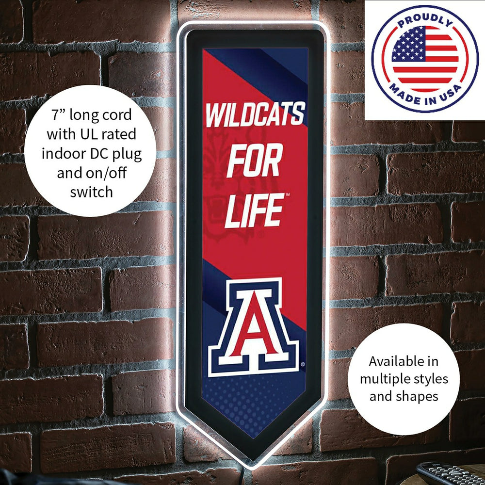 LED Wall Decor, Pennant, University of Arizona - Collegiate Home