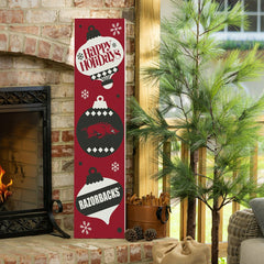 47" Double Sided Leaner, University of Arkansas, Christmas - Collegiate Home