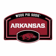 University of Arkansas USA Embossed Steel Wall Sign, 11" x 17" - Collegiate Home