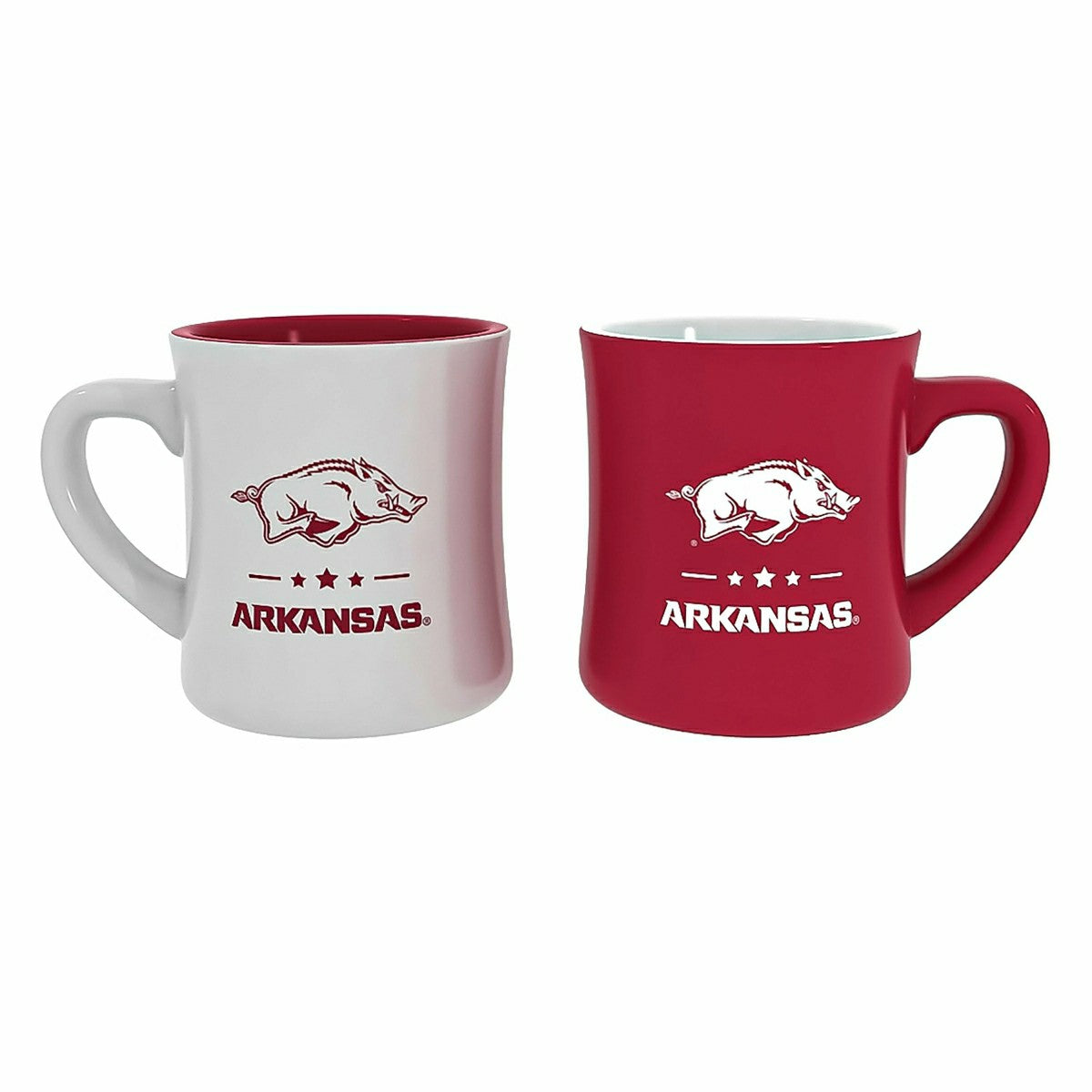 University of Arkansas 10oz Ceramic Cup Set, 2pc - Collegiate Home
