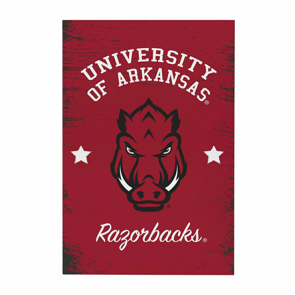 University of Arkansas Wood Wall Sign, 16x24 - Collegiate Home
