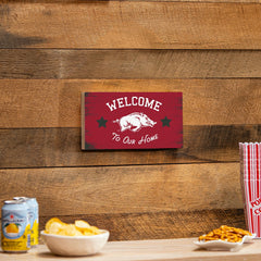 University of Arkansas Wood Wall Sign, 6x11 - Collegiate Home