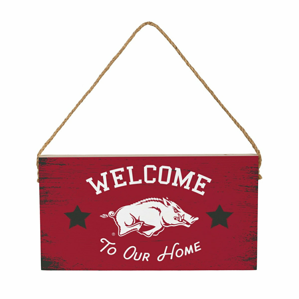 University of Arkansas Wood Wall Sign, 6x11 - Collegiate Home