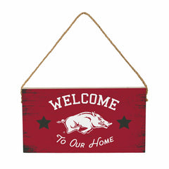 University of Arkansas Wood Wall Sign, 6x11 - Collegiate Home
