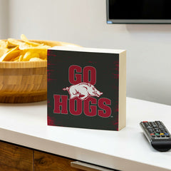 University of Arkansas Plock, Down Home Fans, 6x6 - Collegiate Home