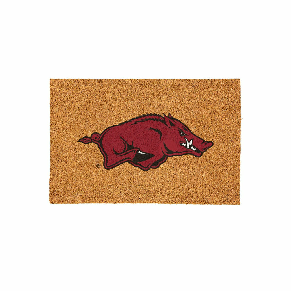 University of Arkansas Large Full Color Coir Mat, 36"x24" - Collegiate