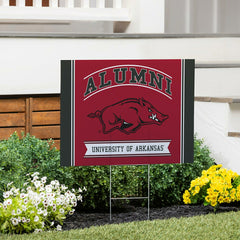 University of Arkansas Coroplast Yard Sign Alumni - Collegiate Home