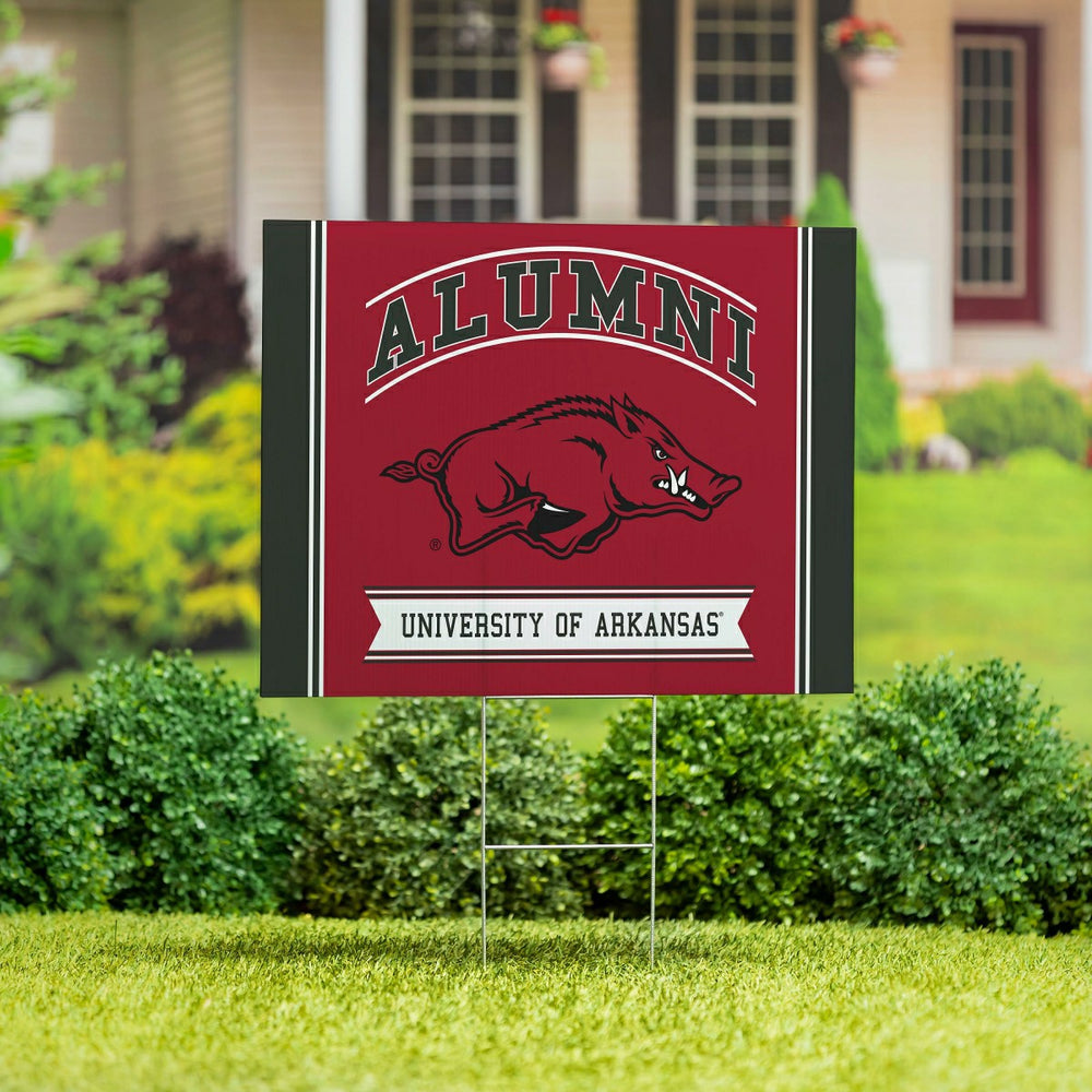 University of Arkansas Coroplast Yard Sign Alumni - Collegiate Home