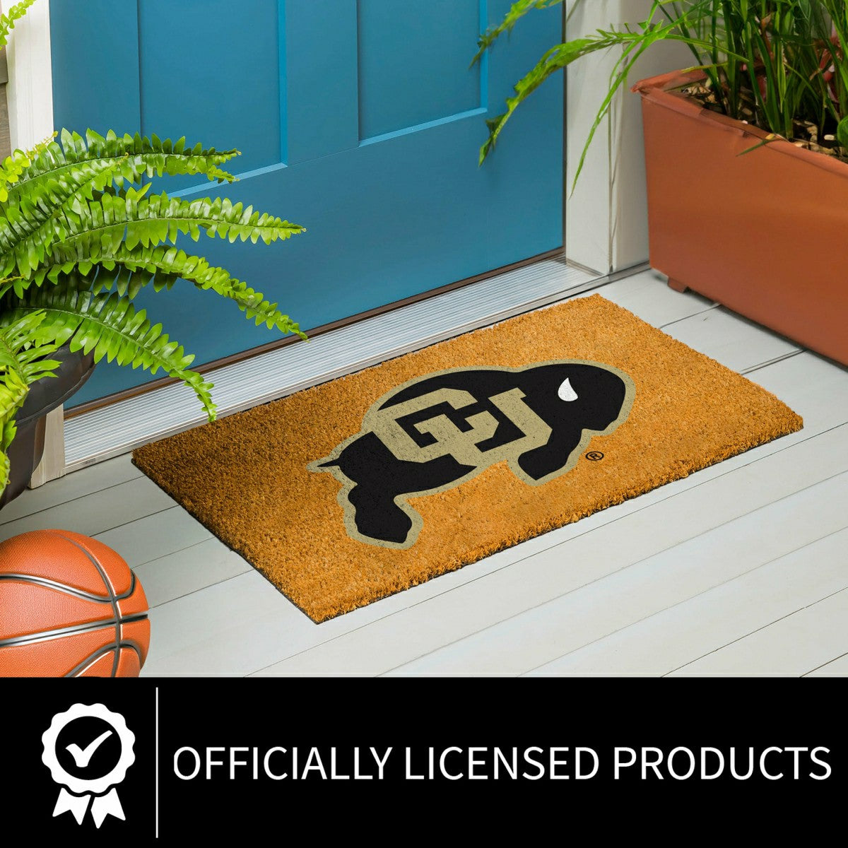 Coir Mat, 16"x28", University of Colorado - Collegiate