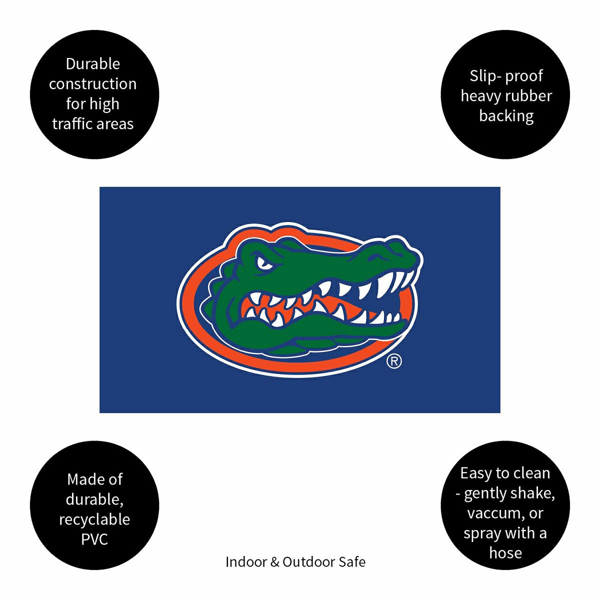 Full Color PVC Mat, 16" x 28", University of Florida - Collegiate