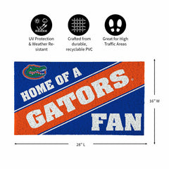 University of Florida, PVC Mat COLOR, Home of a Fan - Collegiate
