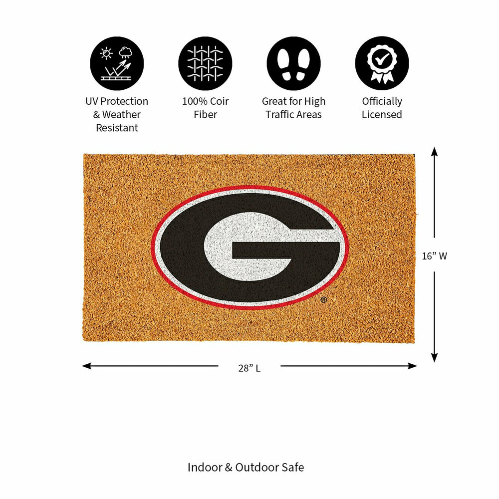 Coir Mat, 16"x28", University of Georgia - Collegiate