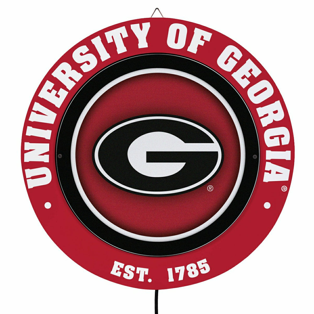 University of Georgia, Metal Lite, Round - Collegiate