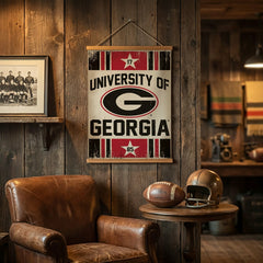 University of Georgia, Canvas Wall Tapestry, Medium, 36x24 - Collegiate Home