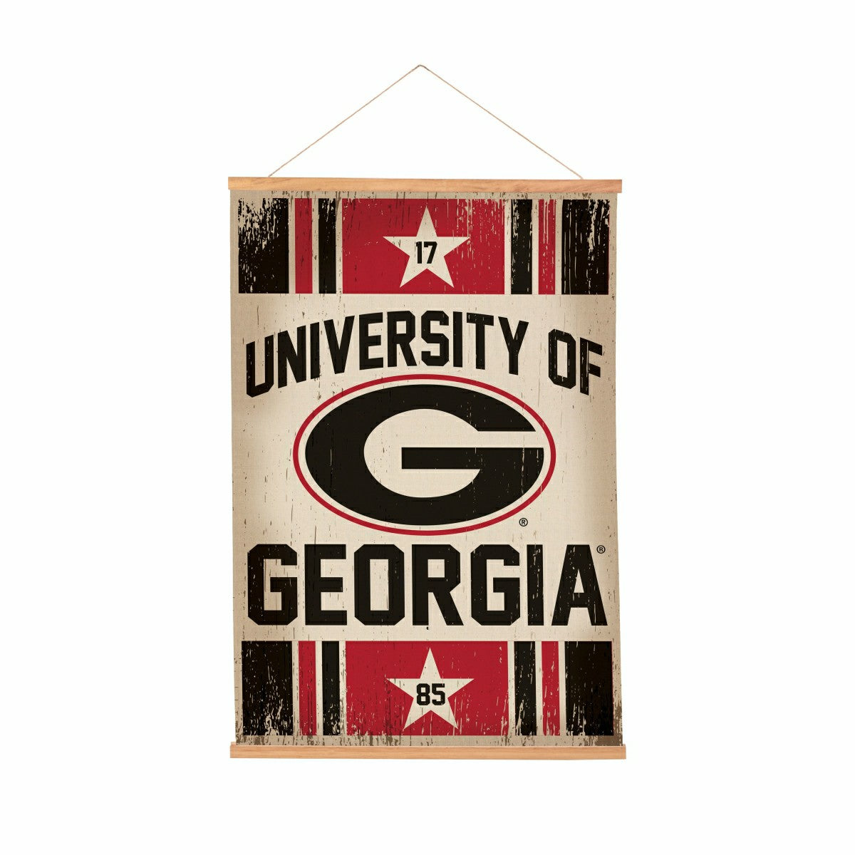 University of Georgia, Canvas Wall Tapestry, Medium, 36x24 - Collegiate Home