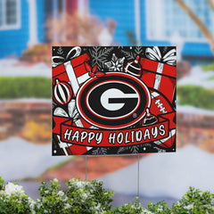 University of Georgia Yard Sign, Holiday - Collegiate Home