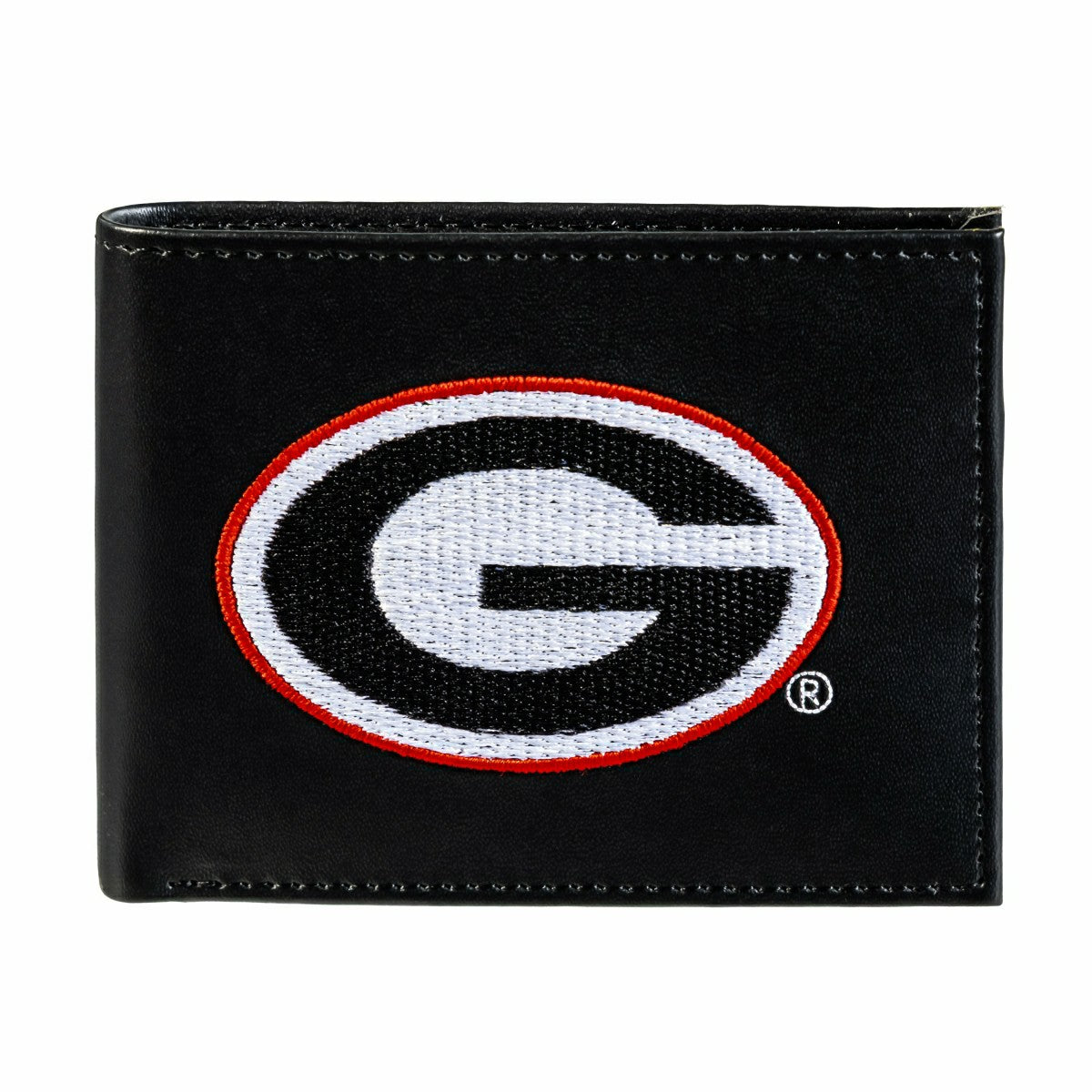 University of Georgia Black Bi-Fold Embroidered Wallet w/ RFID Blockin - Collegiate Home