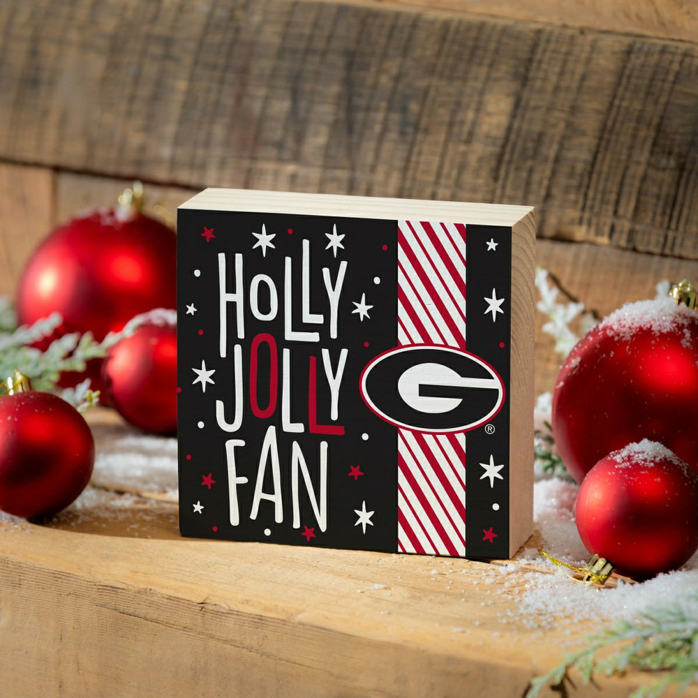 University of Georgia Block, Holiday, 6x6 - Collegiate Home