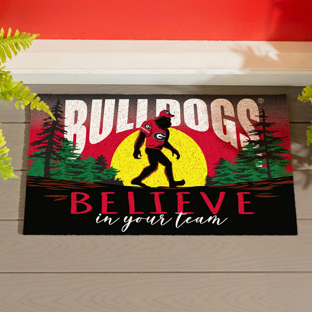 University of Georgia Bigfoot PVC Mat, 28"x16" - Collegiate