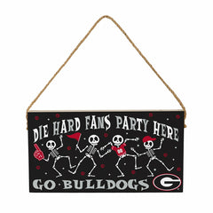 University of Georgia Halloween Wood Wall Sign, 6x11 - Collegiate Home