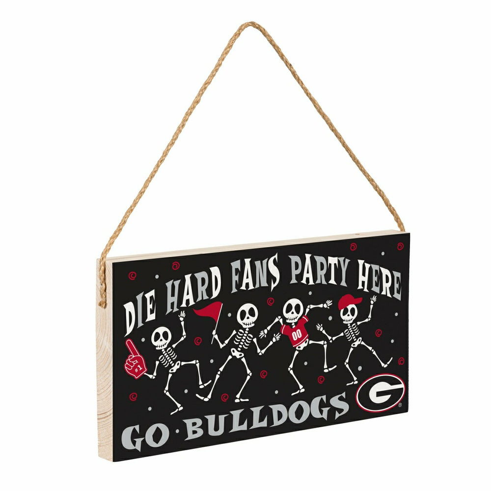 University of Georgia Halloween Wood Wall Sign, 6x11 - Collegiate Home