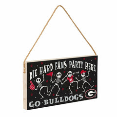 University of Georgia Halloween Wood Wall Sign, 6x11 - Collegiate Home