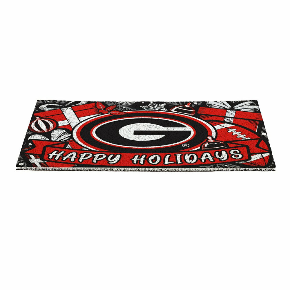 University of Georgia Holiday PVC Mat, 28"x16" - Collegiate