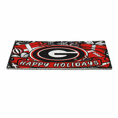 University of Georgia Holiday PVC Mat, 28"x16" - Collegiate