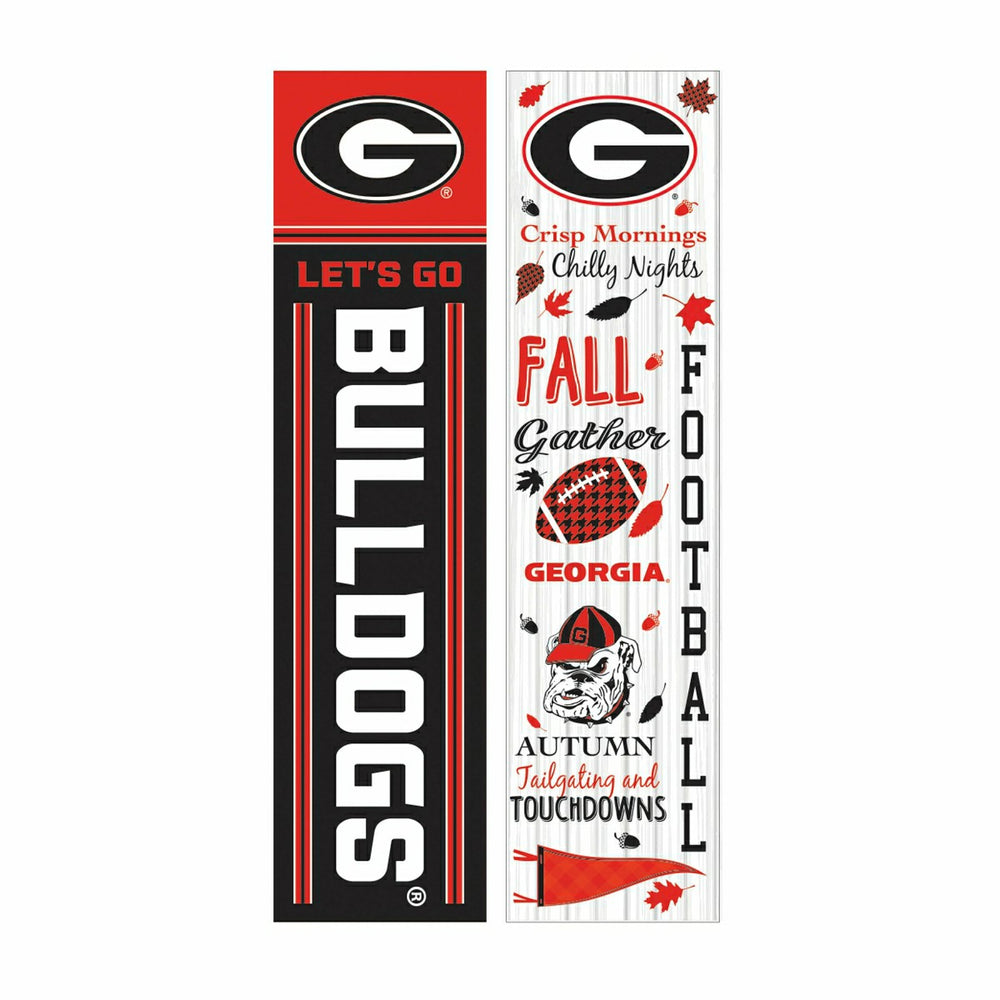 46" Double Sided Leaner, University of Georgia, Fall Seasonal - Collegiate Home
