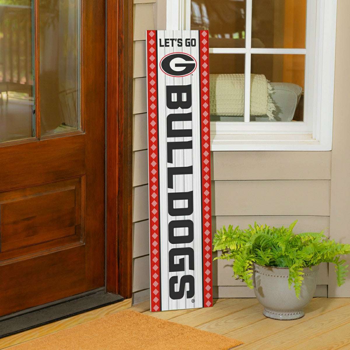 47" Double Sided Leaner, University of Georgia, Christmas - Collegiate Home