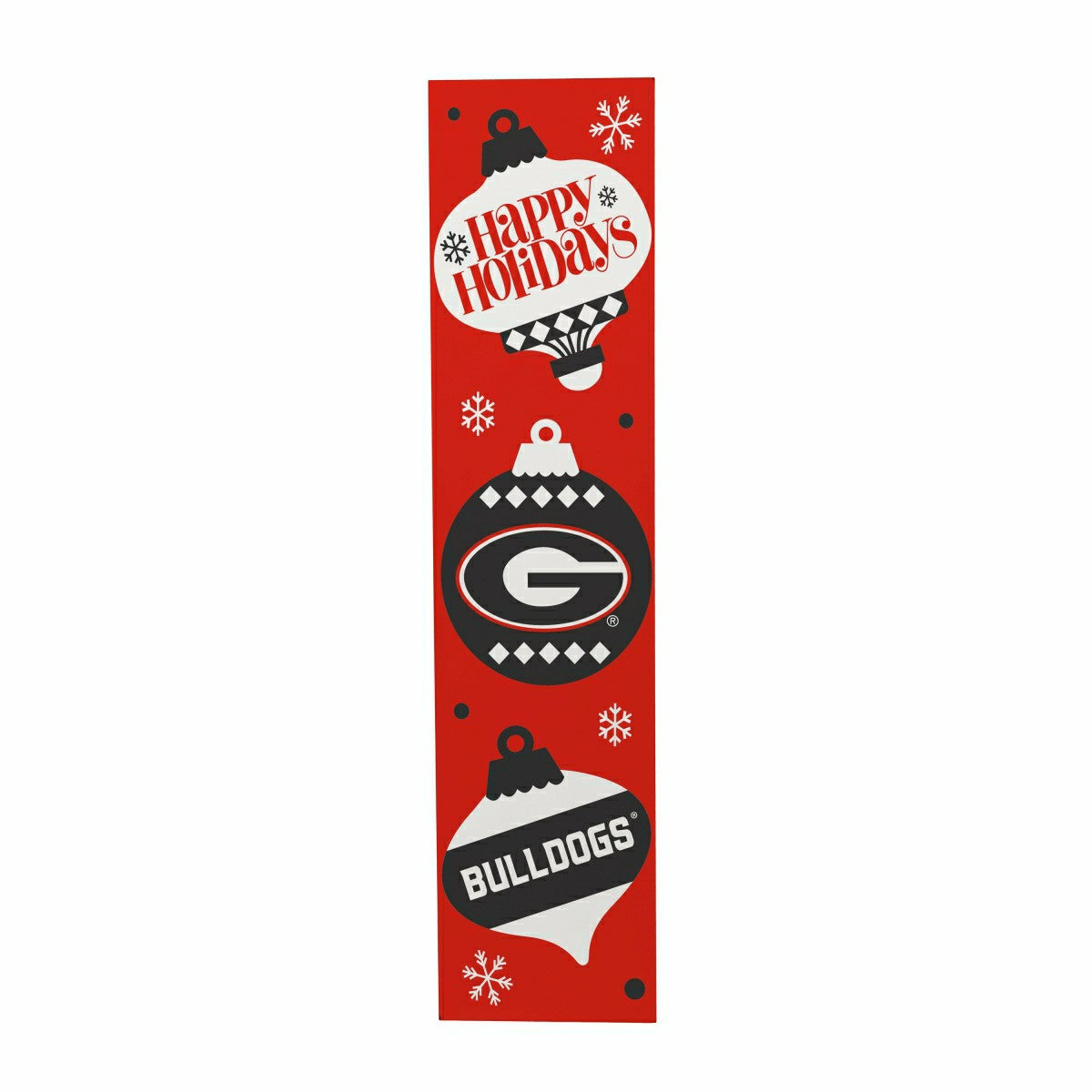 47" Double Sided Leaner, University of Georgia, Christmas - Collegiate Home