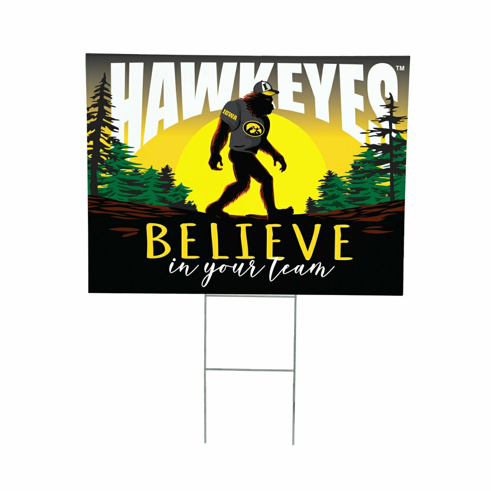 University of Iowa Yard Sign, Bigfoot - Collegiate Home