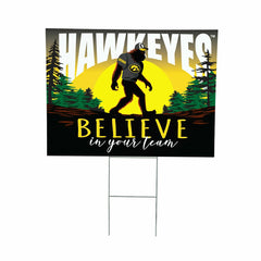 University of Iowa Yard Sign, Bigfoot - Collegiate Home