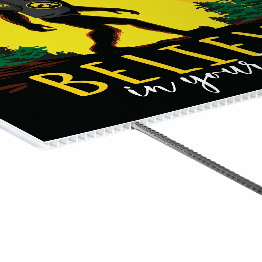 University of Iowa Yard Sign, Bigfoot - Collegiate Home