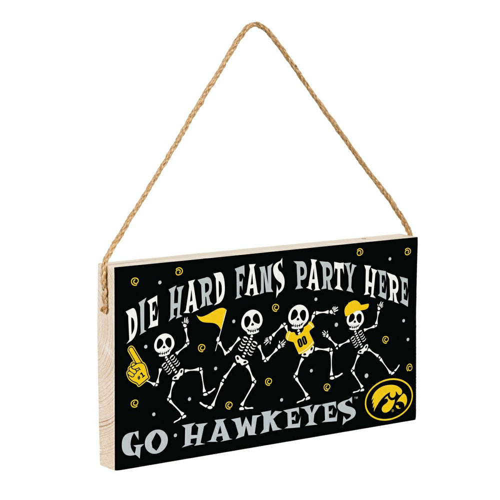 University of Iowa Halloween Wood Wall Sign, 6x11 - Collegiate Home