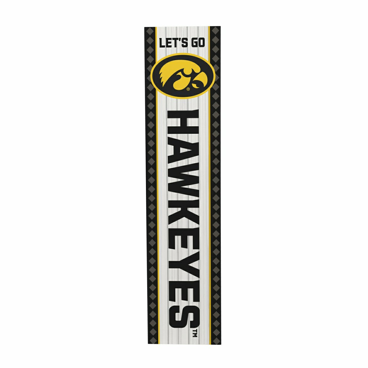 47" Double Sided Leaner, University of Iowa, Christmas - Collegiate Home