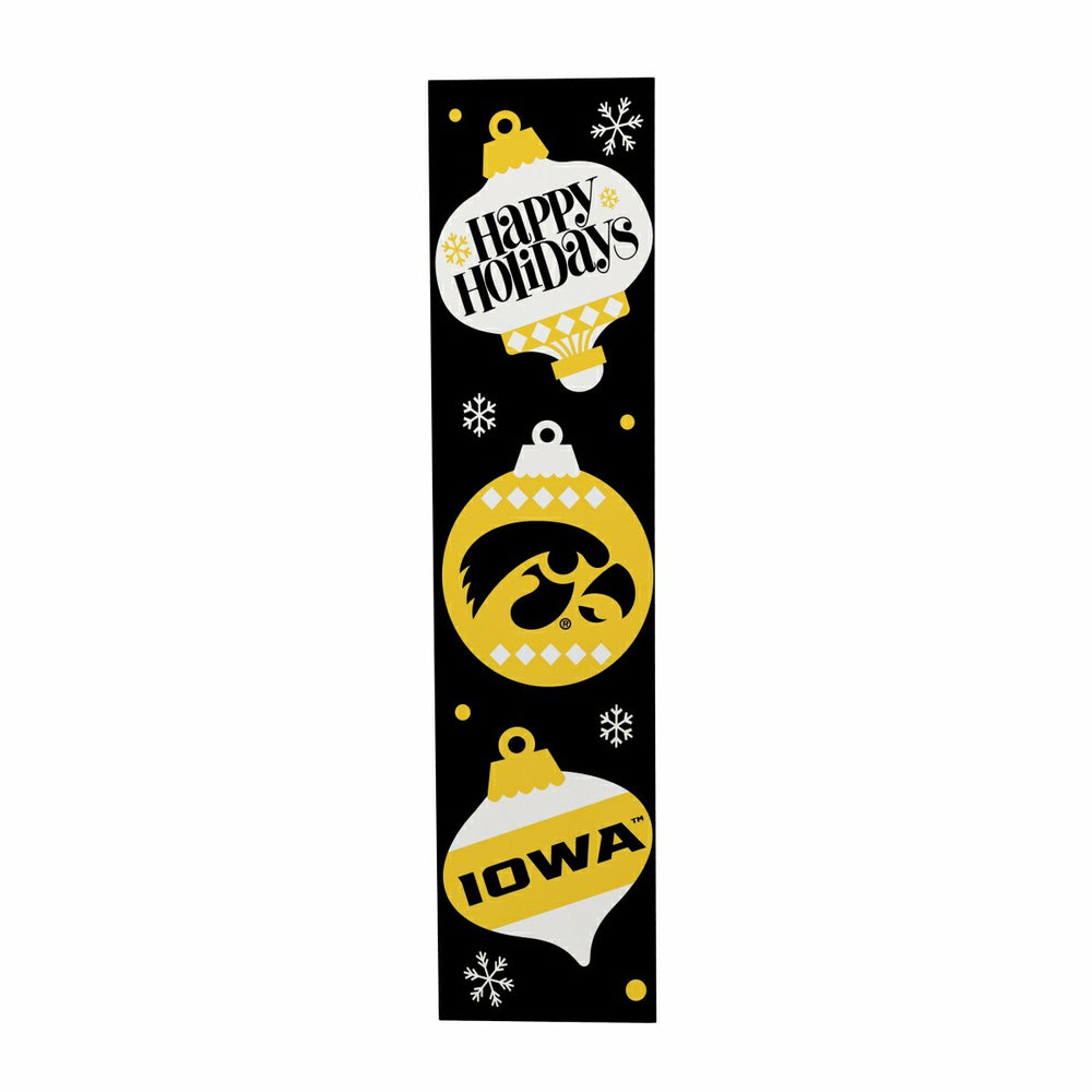 47" Double Sided Leaner, University of Iowa, Christmas - Collegiate Home