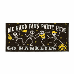 University of Iowa Flocked Coir Halloween Sassafras Switch Mat, 22"x10 - Collegiate