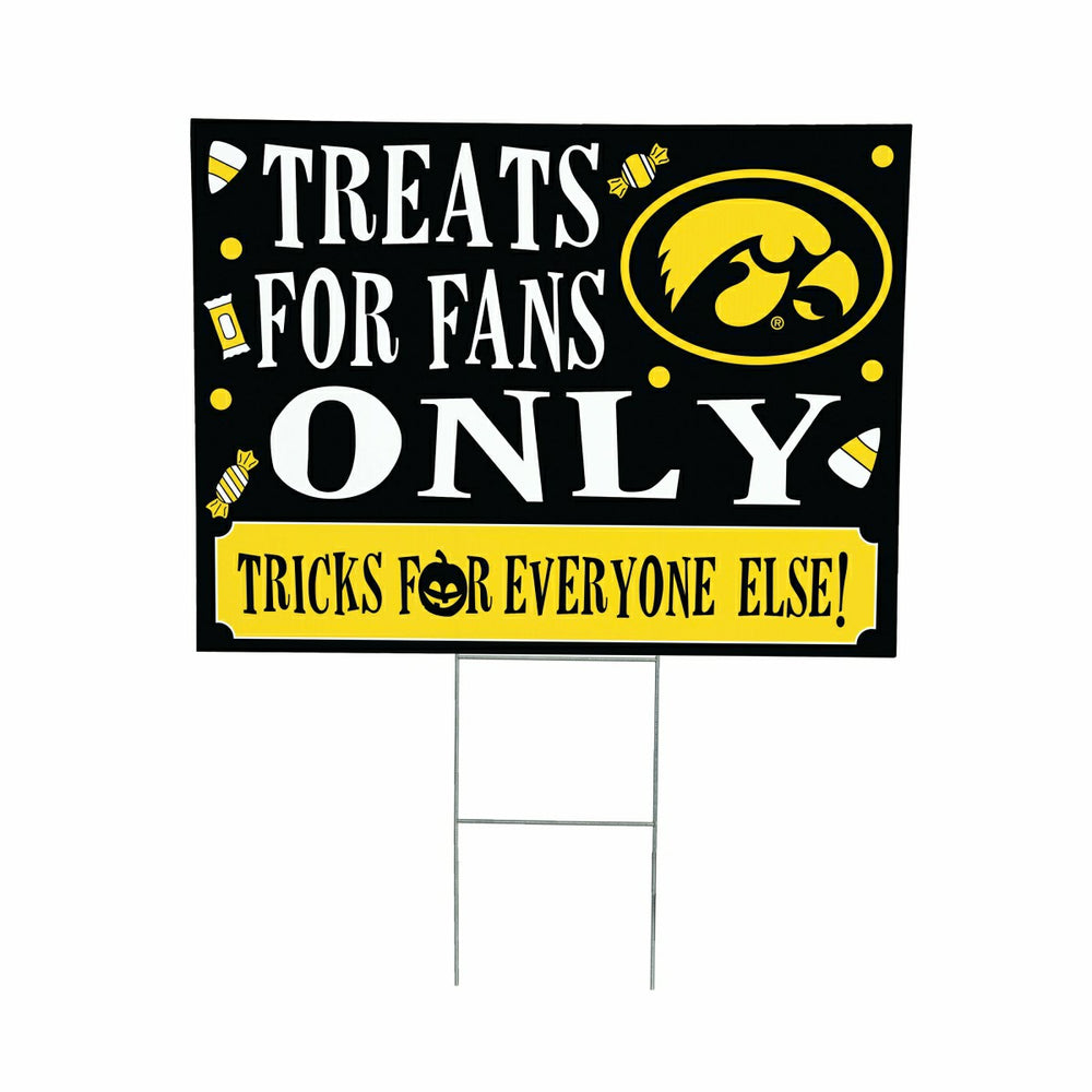 University of Iowa Yard Sign, Halloween Treats for Fans - Collegiate Home