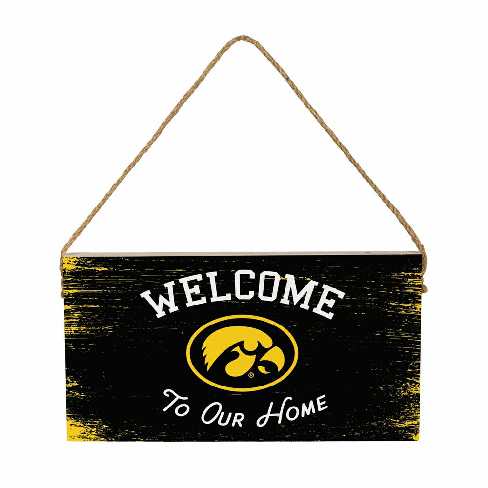 University of Iowa Wood Wall Sign, 6x11 - Collegiate Home